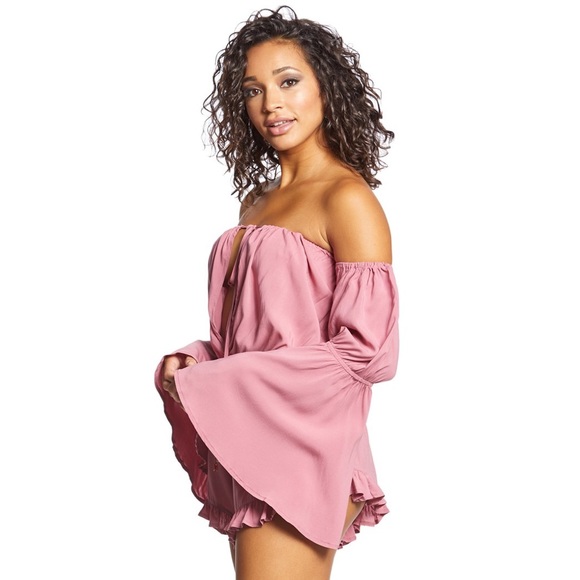 New Radio Fiji Virage Solid Sokally Romper Rose - Picture 2 of 10